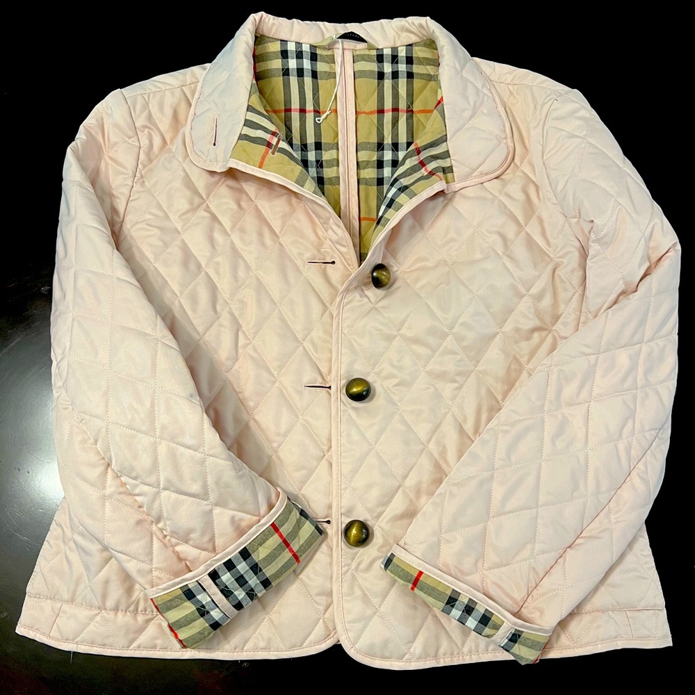 Burberry Light Pink Quilted Jacket